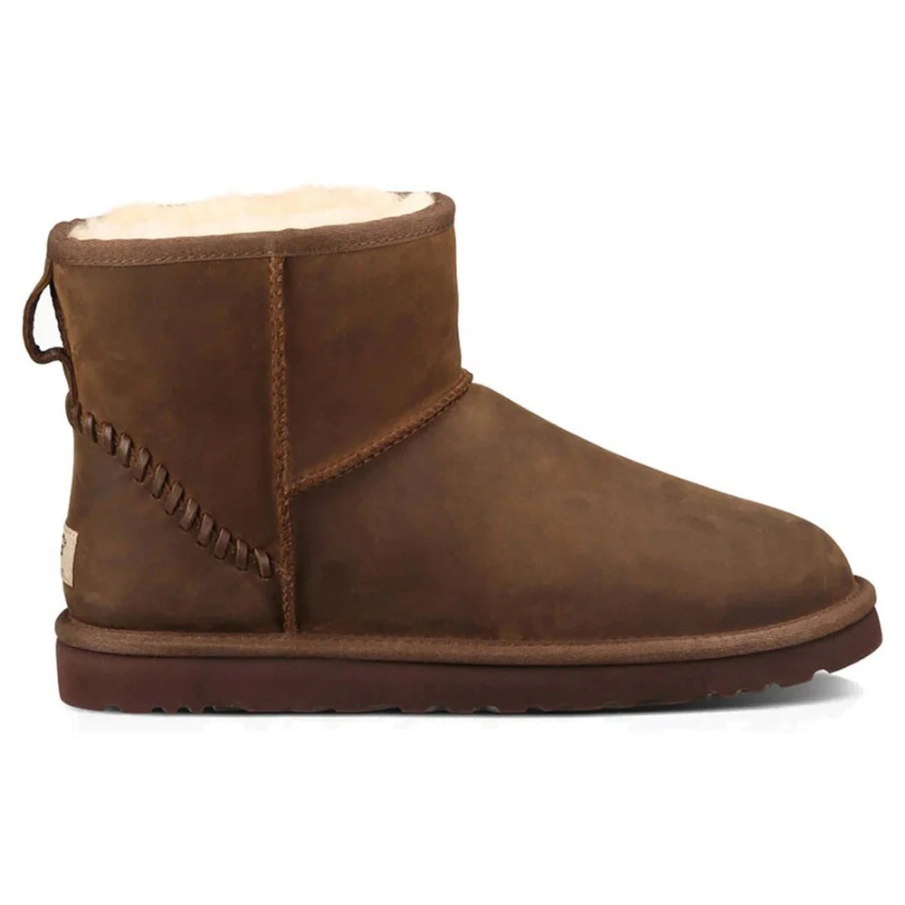 Ugg  Classic Mini Deco Boots Men's Size 12 Shearling Brown Shoes NEW